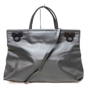 Salvatore Ferragamo Black Nylon Tote